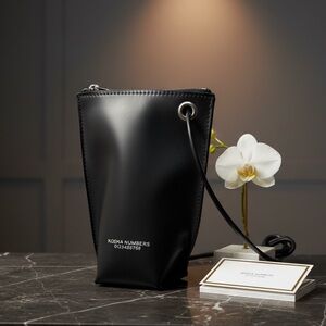 Kohza Numbers Design Black Crossbody Bag